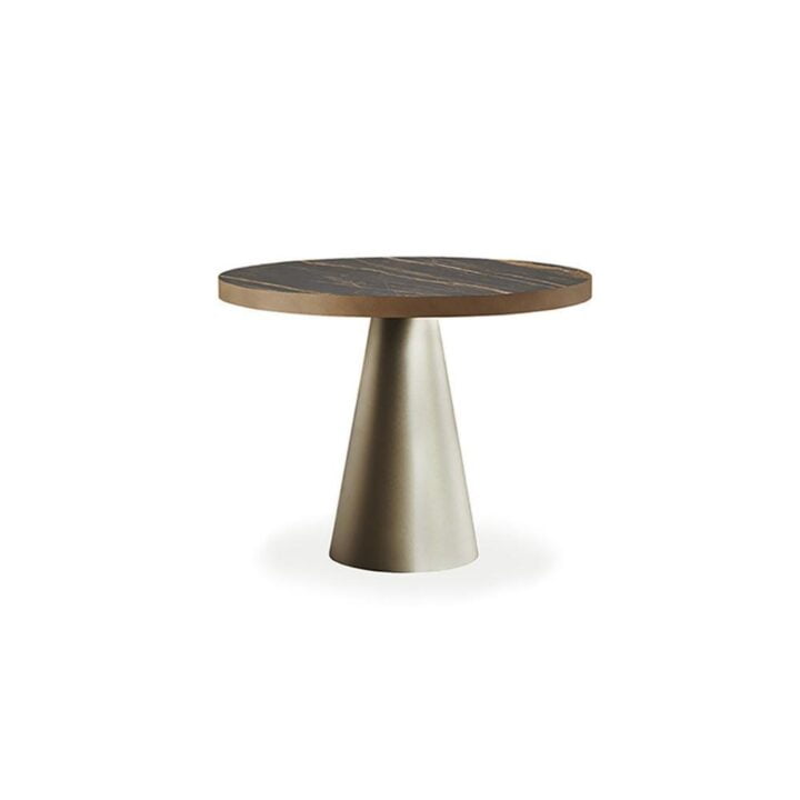 Saturno Keramik Bistrot - round metal coffee table | Cattelan Italia