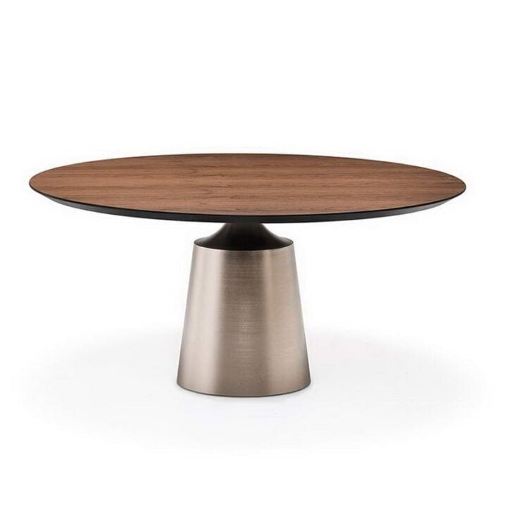 Yoda Wood - round ceramic table | Cattelan Italia