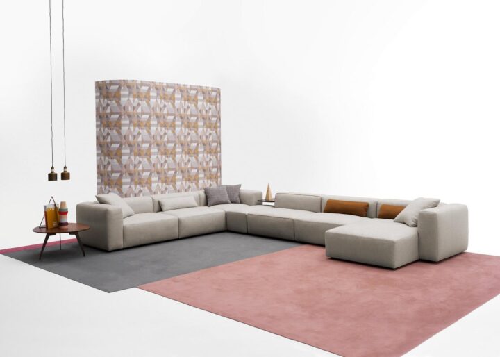 Alcazar - modular leather sofa | Alberta Salotti