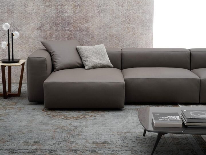 Alcazar - modular leather sofa | Alberta Salotti