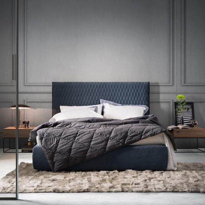 Allen - fabric bed with tufted headboard | ALF Dafre