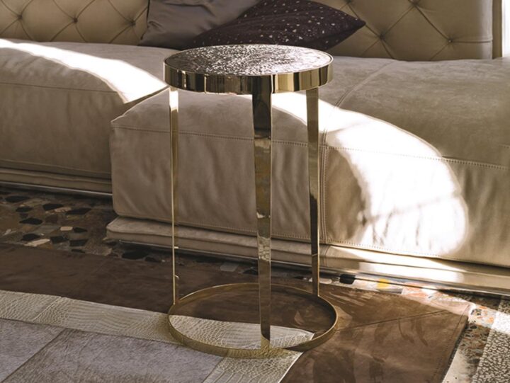 Amadeus - round metal coffee table | Longhi