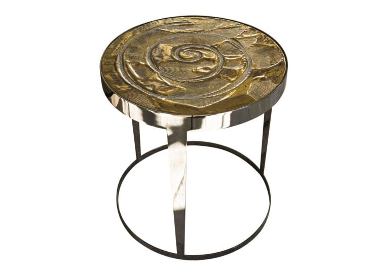 Amadeus - round metal coffee table | Longhi