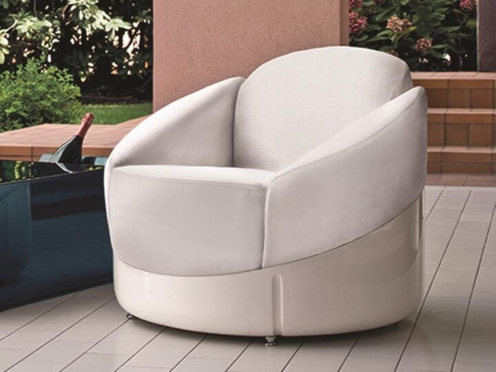 Astrea - fabric outdoor armchair | Longhi