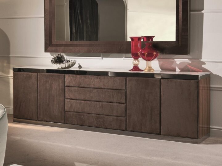 Baku - veneer sideboard with doors | Longhi