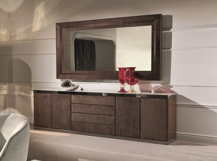 Baku - veneer sideboard with doors | Longhi