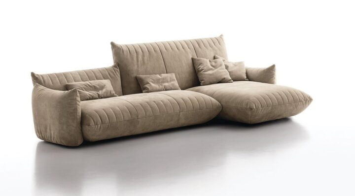 Bellavita - corner fabric sofa | Alberta Salotti