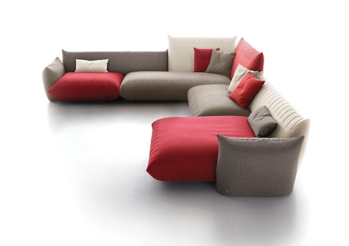 Bellavita - corner fabric sofa | Alberta Salotti