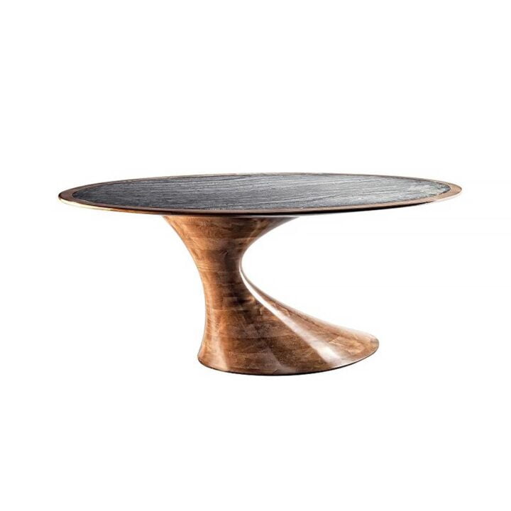 C 1412 - oval wood table | Annibale Colombo