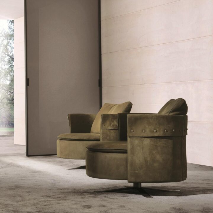 Charme - velvet armchair | Longhi