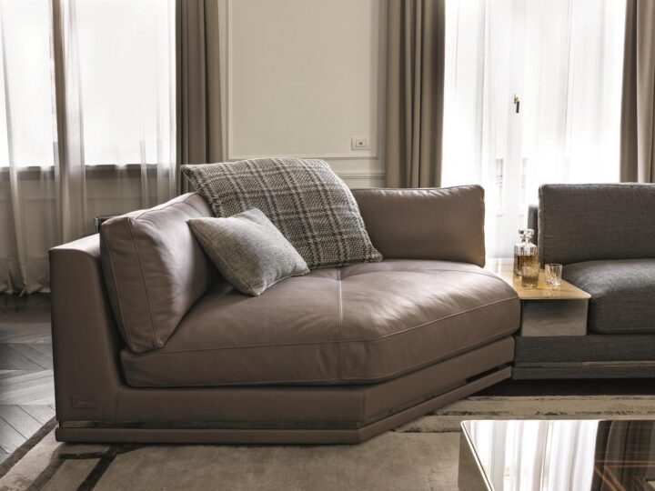 Cohen - sectional velvet sofa | Longhi