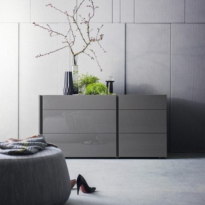 Da-Do system - rectangular lacquered chest of drawers with integrated handles | ALF Dafre