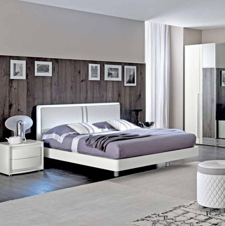 Dama Bianca - eco-leather bedroom set | Camelgroup