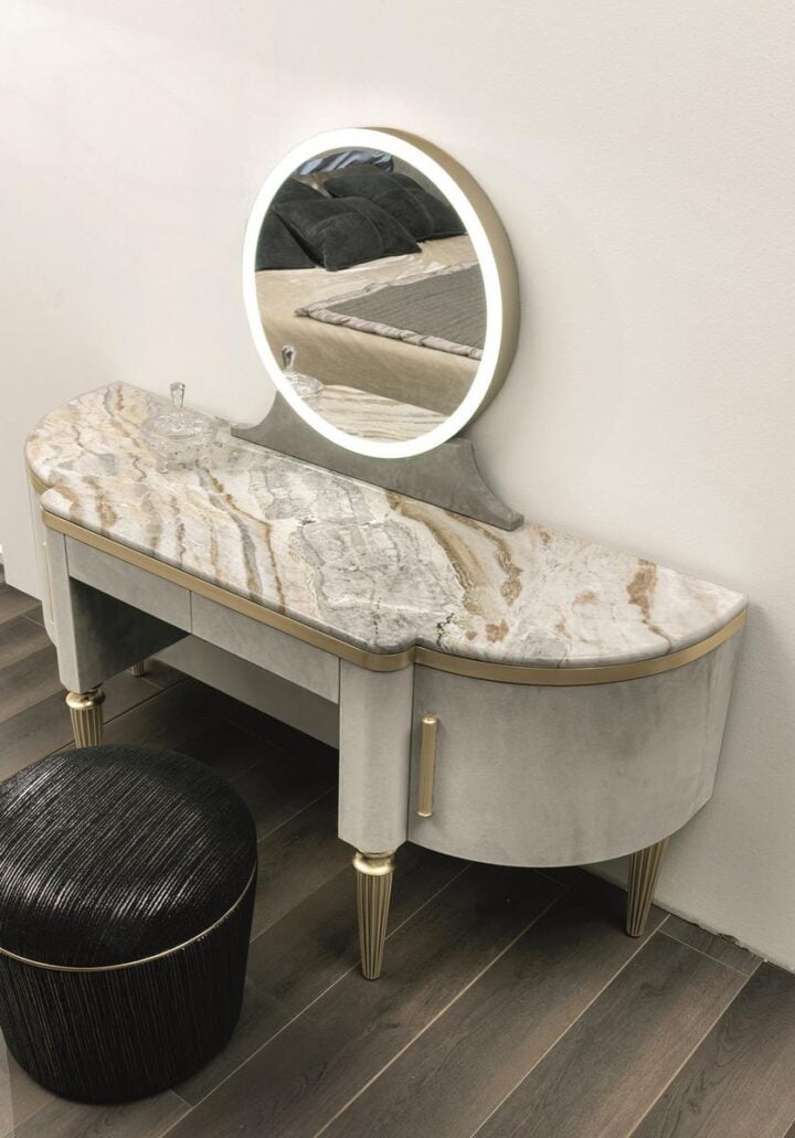 Dame - nabuk dressing table | Longhi