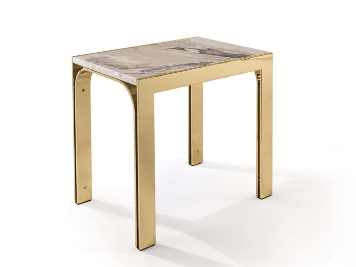 Edge - square metal coffee table | Longhi