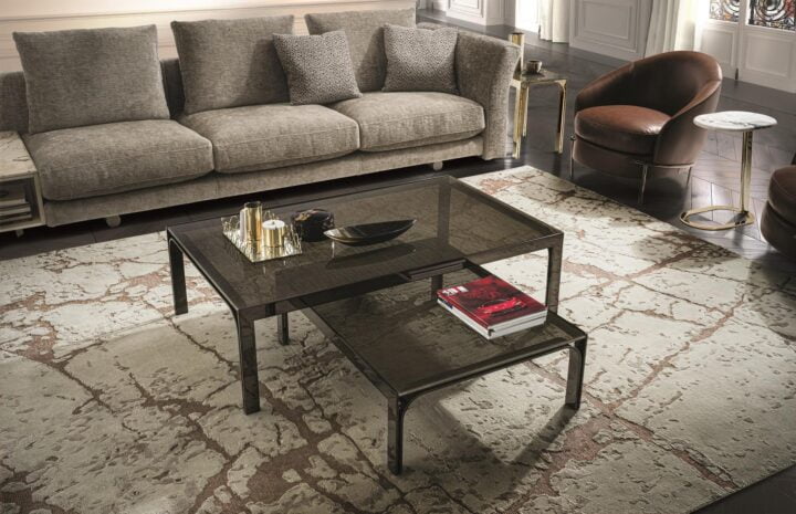 Edge - square metal coffee table | Longhi