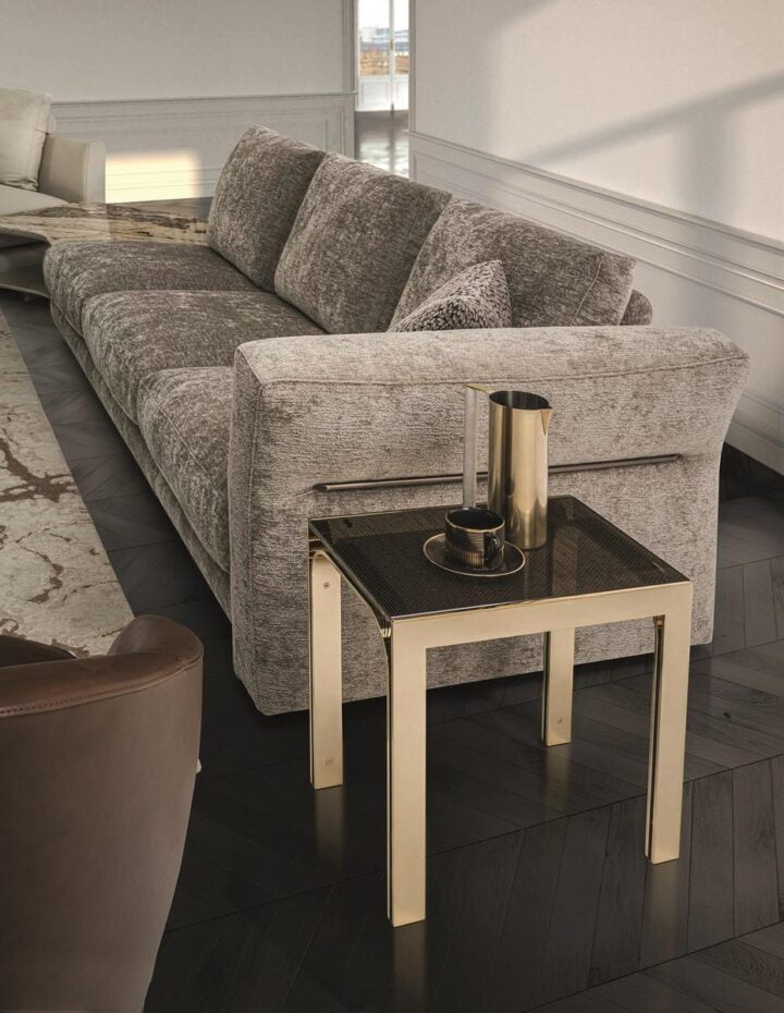 Edge - square metal coffee table | Longhi