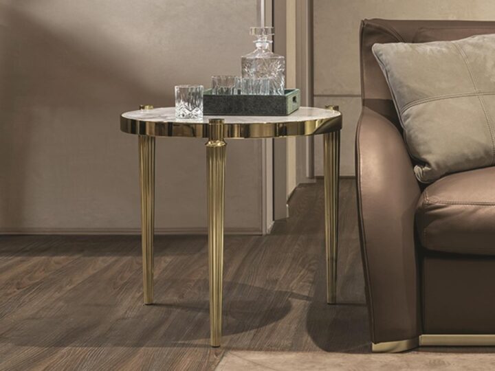 Felix - round stone coffee table | Longhi