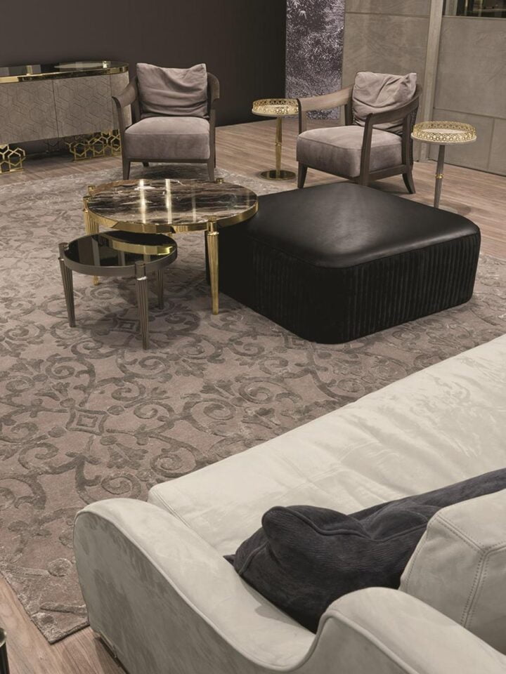 Felix - round stone coffee table | Longhi