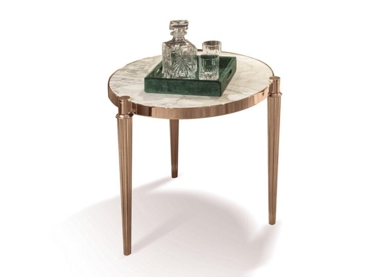 Felix - round stone coffee table | Longhi