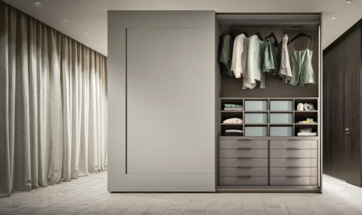 Glide - modular glass wardrobe with doors | ALF Dafre