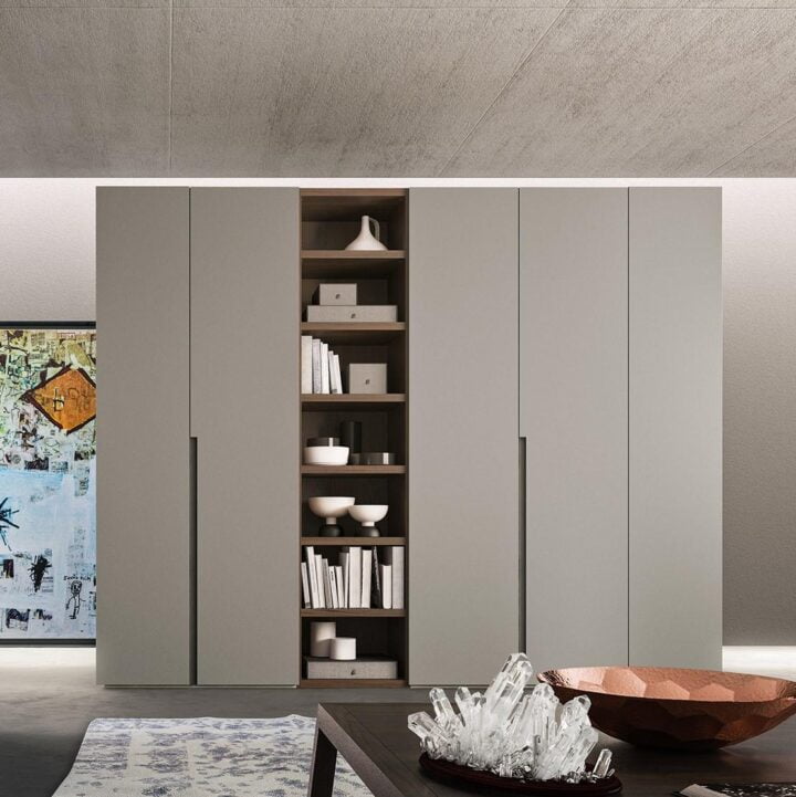 Go - modular lacquered wardrobe with doors | ALF Dafre