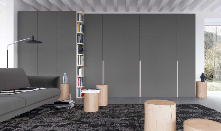 Go - modular lacquered wardrobe with doors | ALF Dafre