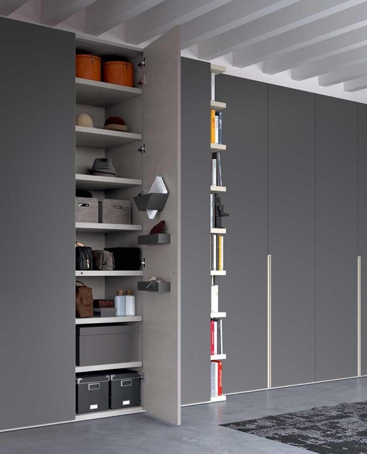 Go - modular lacquered wardrobe with doors | ALF Dafre