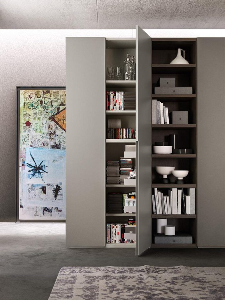 Go - modular lacquered wardrobe with doors | ALF Dafre