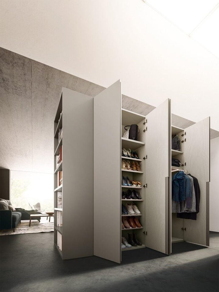 Go - modular lacquered wardrobe with doors | ALF Dafre