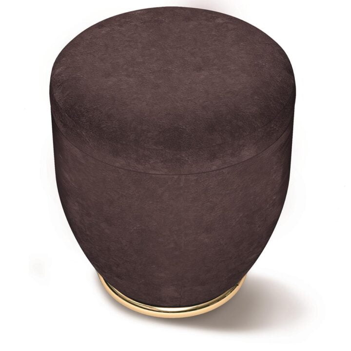 Godwin - round fabric pouf | Longhi