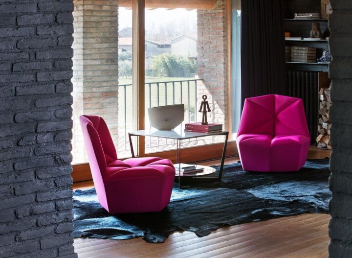 Gossip - leather armchair | Alberta Salotti