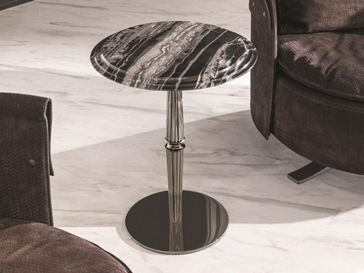 Gueridon - round metal coffee table | Longhi