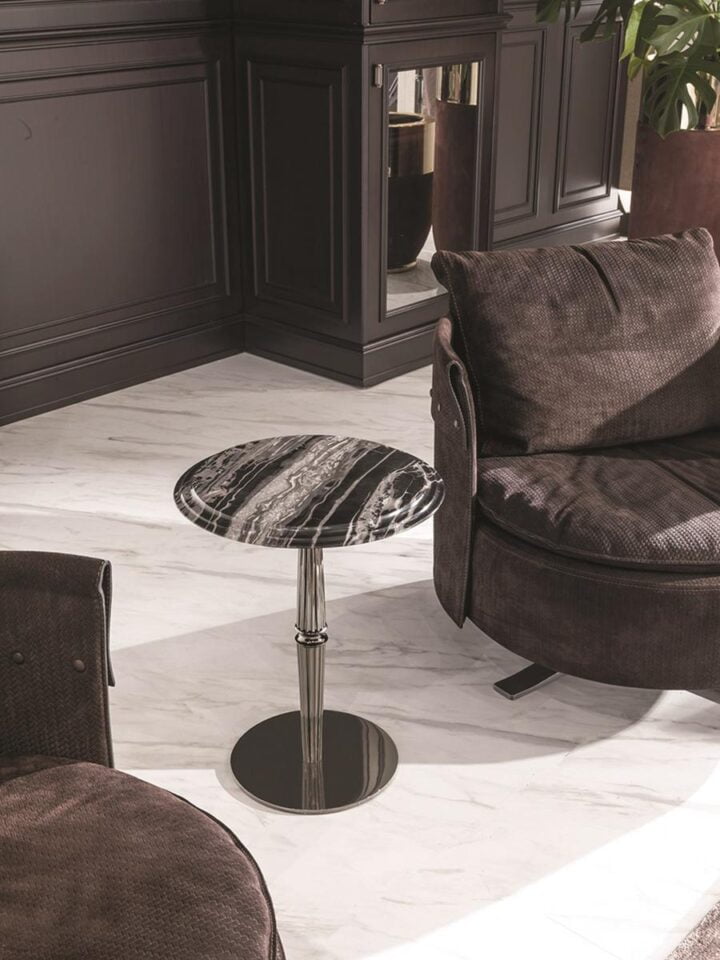 Gueridon - round metal coffee table | Longhi