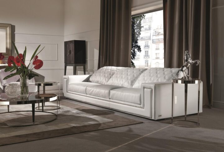 Helmut - modular leather sofa | Longhi