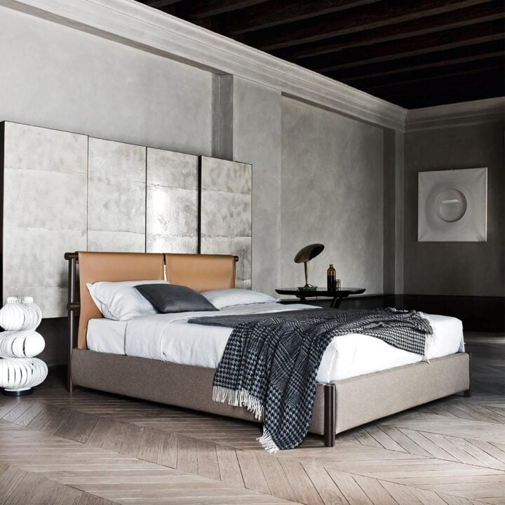 Jetty - leather bed with removable cover | ALF Dafre