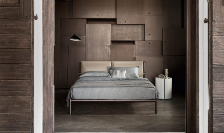 Jetty - leather bed with removable cover | ALF Dafre