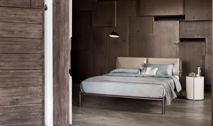 Jetty - leather bed with removable cover | ALF Dafre