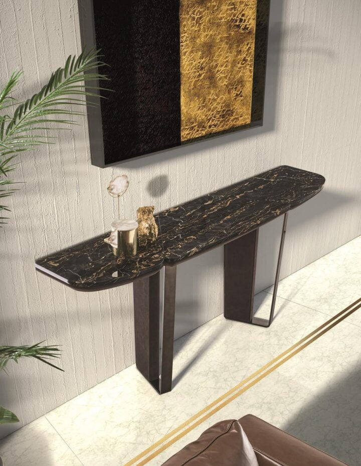 Keope - rectangular stone console | Longhi