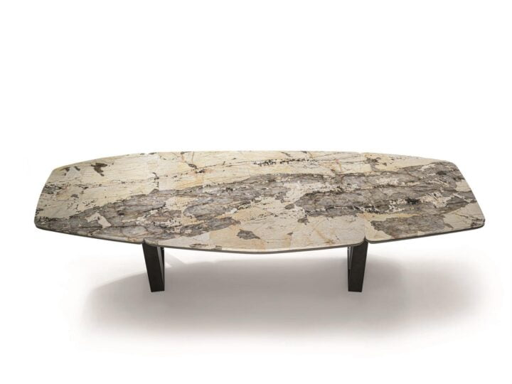 Keope - oval metal table | Longhi