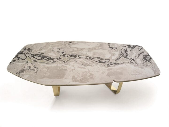 Keope - oval metal table | Longhi