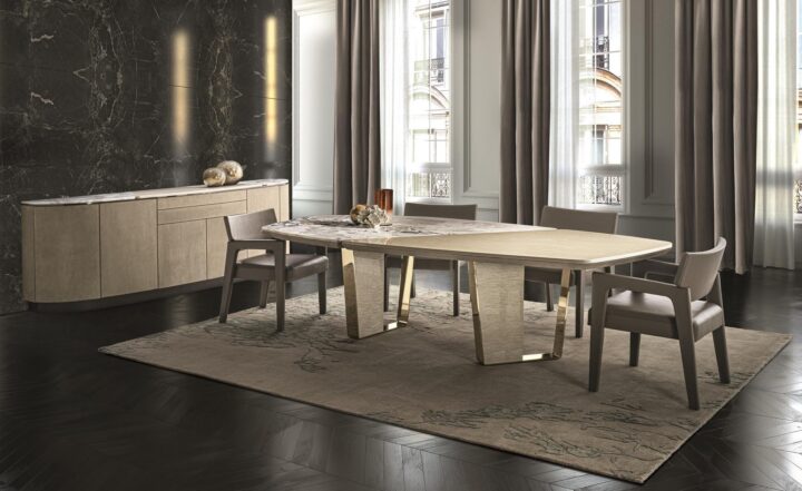 Keope - oval metal table | Longhi