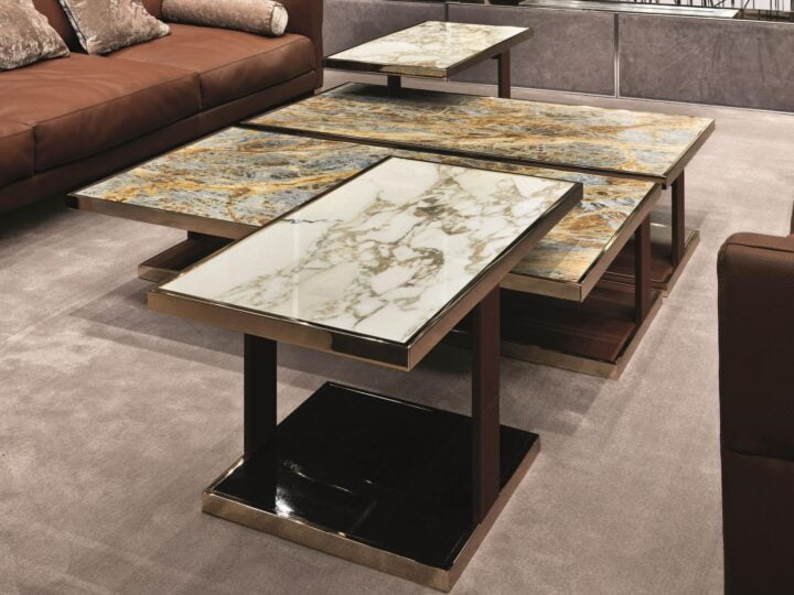 Layer - square metal coffee table | Longhi