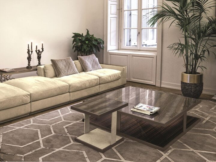 Layer - square metal coffee table | Longhi