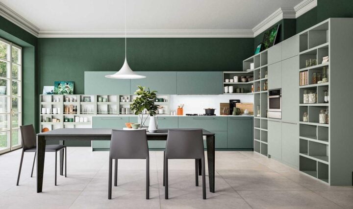 Logica L0 - fenix kitchen without handles | ALF Valdesign