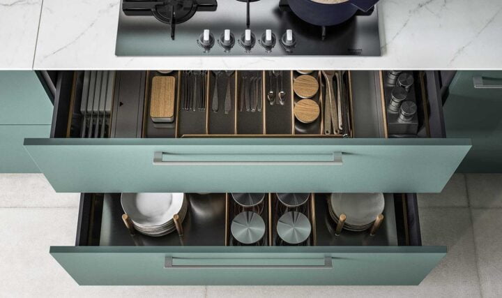 Logica L0 - fenix kitchen without handles | ALF Valdesign