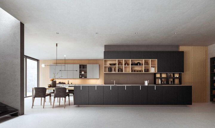 Logica L0 - fenix kitchen without handles | ALF Valdesign