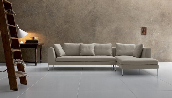 Luna - sectional velvet sofa | Alberta Salotti