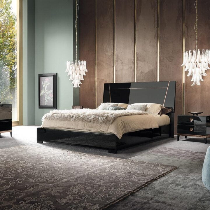 Mont Noir - lacquered bedroom set | ALF Italia