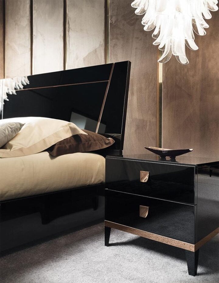 Mont Noir - lacquered bedroom set | ALF Italia